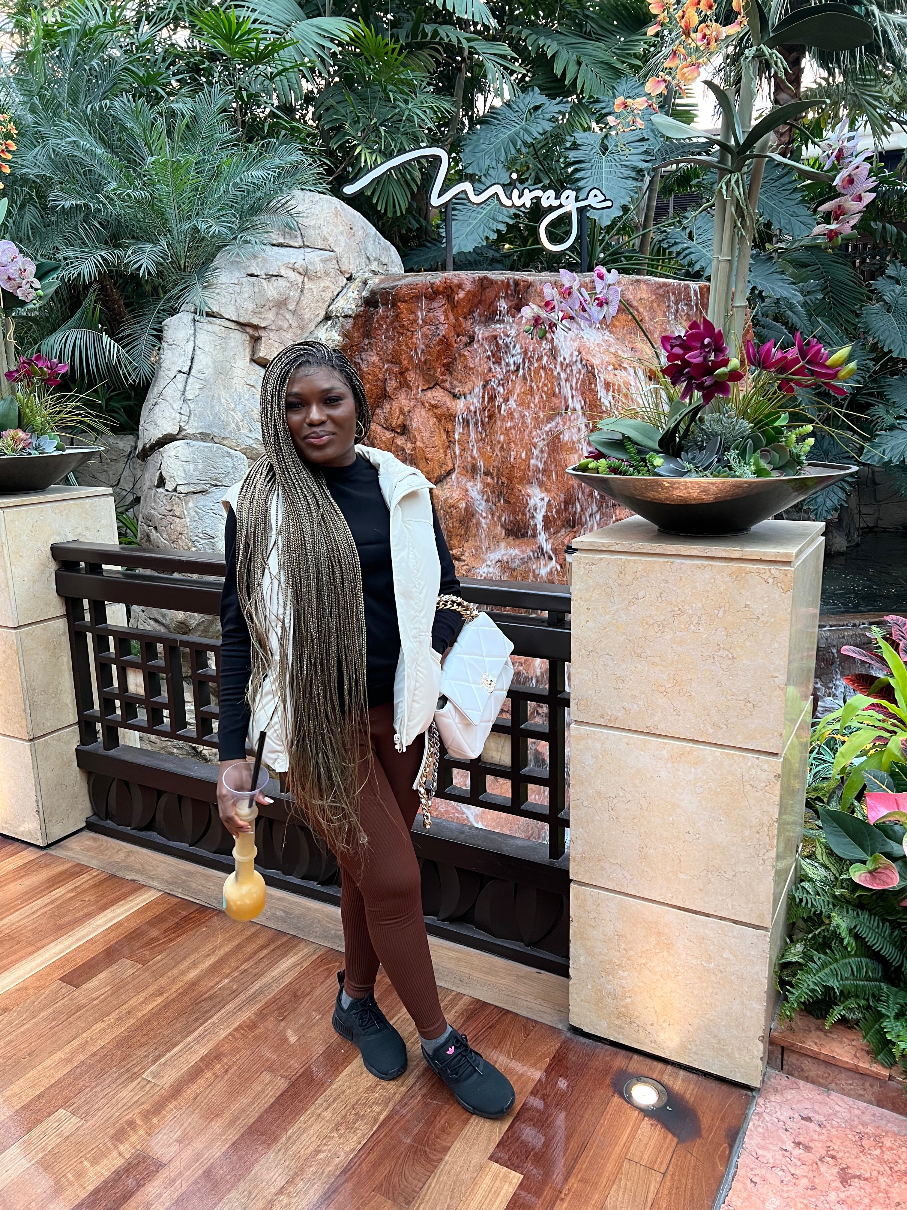 Wig lace frontal Knotless braids made with hands 30 to 42 inch .